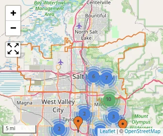 Area schools map